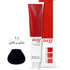 رنگ مو دنی وان رنگ مشکی پر کلاغی شماره 1.1 حجم 100 میلی لیتر